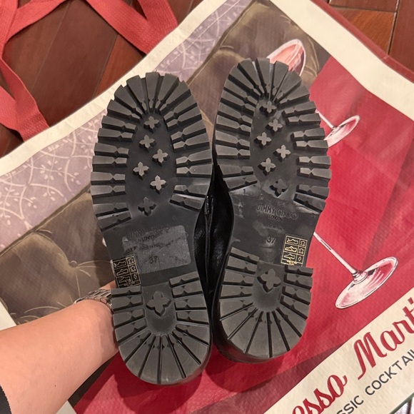 Jimmy Choo Deanna Leather Loafers Black 37/6.5 - Picture 8 of 13